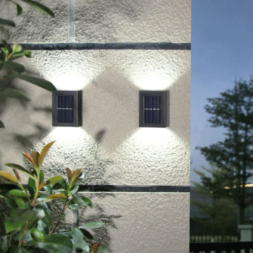 Solar Up & Down Wall Lights | Waterproof Pair | GenTree Home