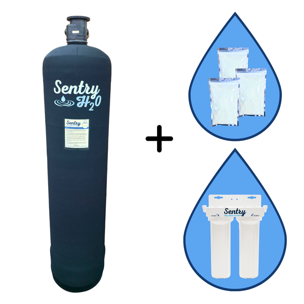 Sentry Whole House Wellness System city water kit with filter components