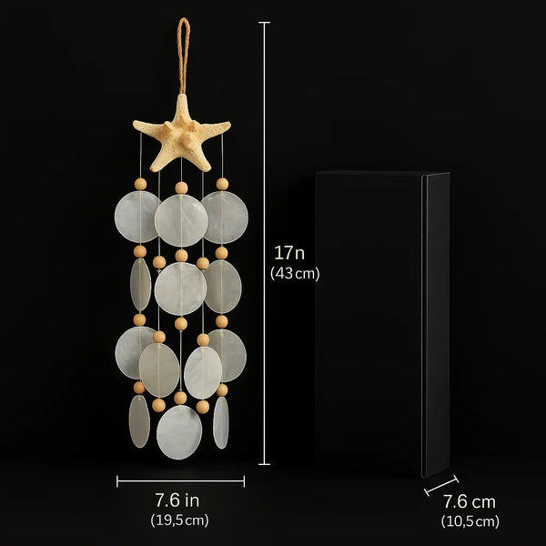 Size of bohemian-style wind chime