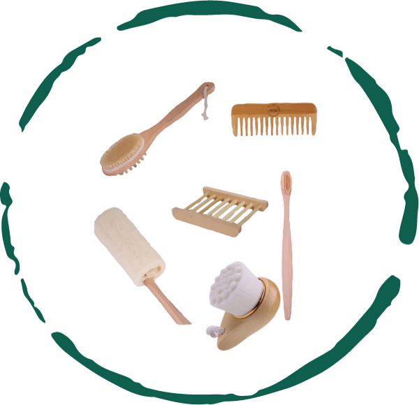 Zero-waste bath accessories bundle makes for a Great Gift.