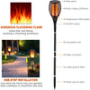 Solar flame torches with LED flickering firelight, outdoor garden decor – view 6