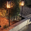 Solar flame torches with LED flickering firelight, outdoor garden decor – view 8
