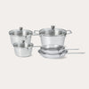 CRISTEL 1826 stainless steel saucepan with borosilicate glass lid