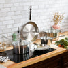 CRISTEL 1826 stainless steel cookware set, 8 piece, saucepans, stewpot and frying pans