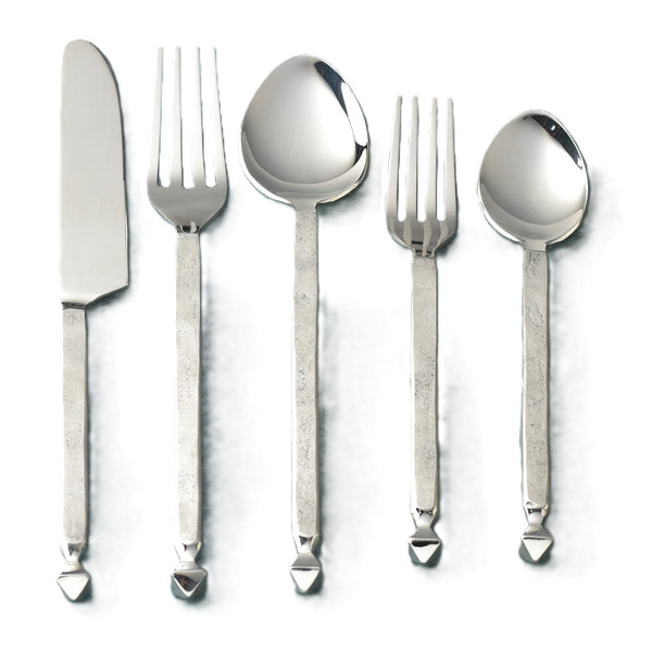 INOX Artisans Crown forged flatware place setting, view 7