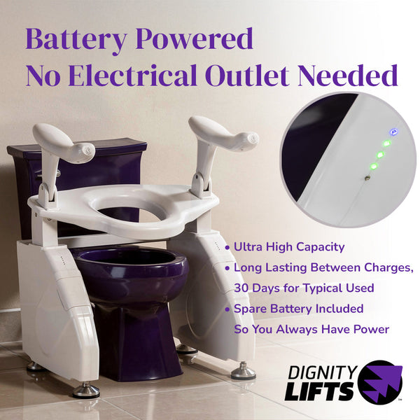 Dignity Lifts DL2 Deluxe Toilet Lift side view, photo 4 of 6