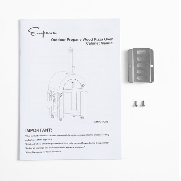 Empava PG03 Dual-Fuel Pizza Oven:Wood-Fired & Gas Hybrid (Up to 800°F)