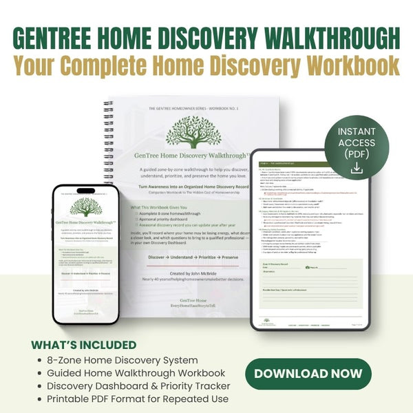 GenTree Home Discovery Walkthrough™ | 8-Zone Home Discovery Workbook