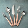 INOX Artisans Crimson hammered flatware place setting, view 5