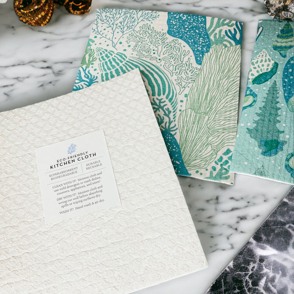 Sea Biodegradable Cloth | Eco-Friendly Reusable Sponge | GenTree Home*