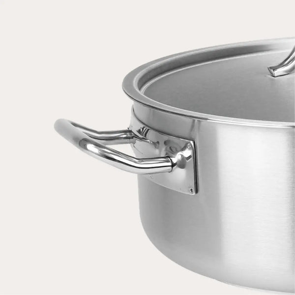 CRISTEL large stainless steel stockpot, brushed finish