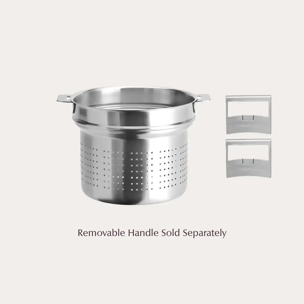 CRISTEL Strate pasta basket, brushed 18/10 stainless steel