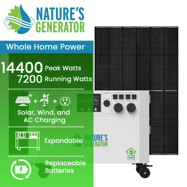 Nature's Generator Powerhouse Gen 2 solar generator, view 2