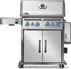 Napoleon Rogue PRO-S 525 grill with right side shelf folded down and left side burner shelf extended.”