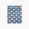 Banyan and Birch Nikhar hand-block printed linen table runner in ink blue