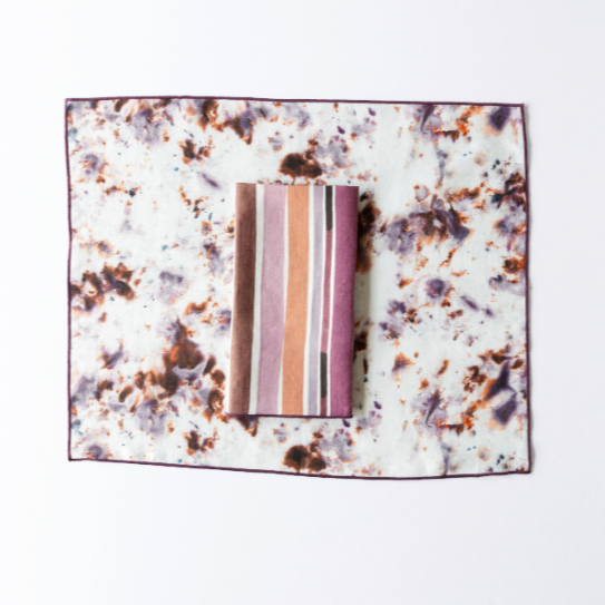 Goldie Home Lisbon Stripe and Rose Marble mix-and-match linen napkins and placemats