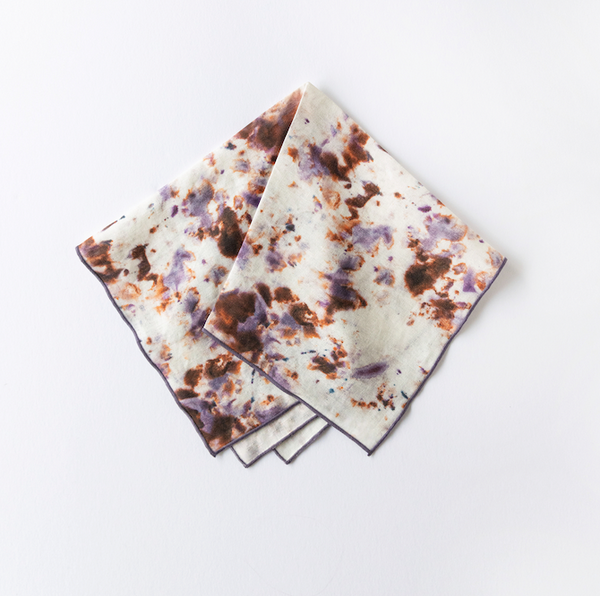 Goldie Home Rose Marble linen dinner napkin, view 3