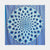 Blue Peacock cotton tapestry, handcrafted 90x80 inch large-scale geometric wall art