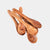 Mini olive wood spice spoon, handcrafted sustainable wooden scoop for condiments and loose-leaf tea