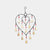 Heart-shaped sacred space hanging bells, handcrafted sustainable metal chime decor
