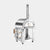 Dual-fuel pizza oven.