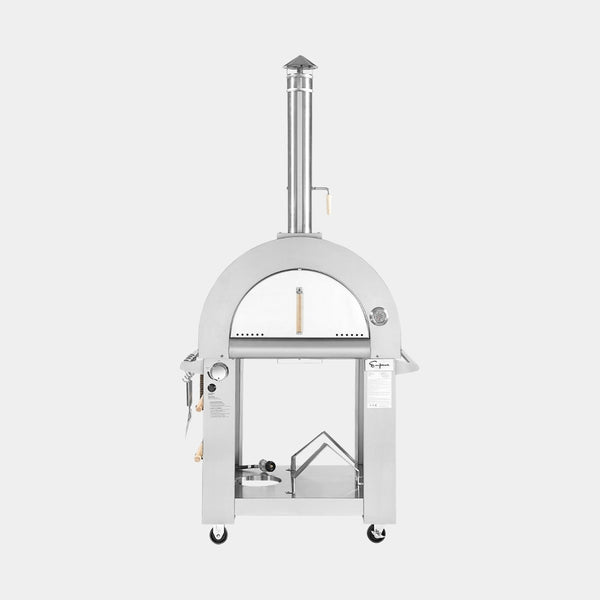 Front View stainless steel pizza oven