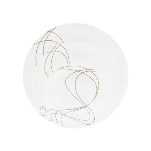 CASANOI Wave porcelain place setting – set view