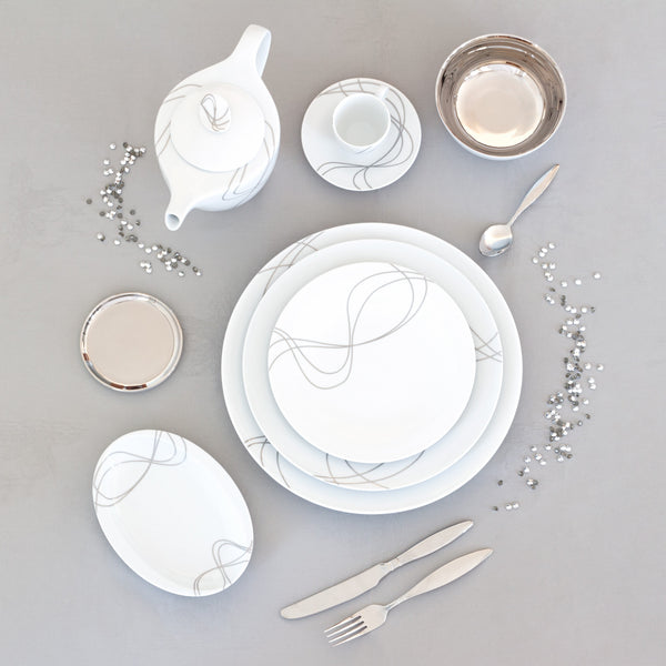 CASANOI Wave porcelain place setting, photo 5 of 6