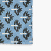 Banyan and Birch Zeenat hand-block printed linen table runner in steel blue, view 3
