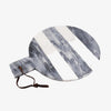 INOX Artisans Barolo striped gray and white marble cheese board