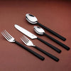 INOX Artisans Brier matte black flatware place setting, view 4