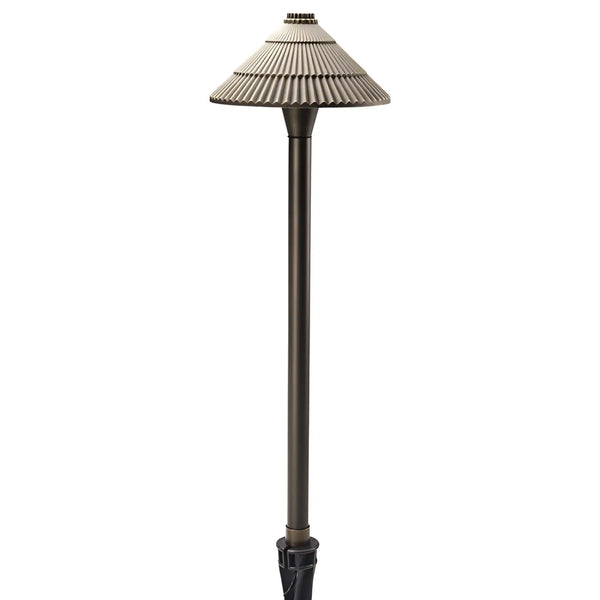 Ironsmith Lighting classic umbrella path light in antique bronze brass, view 8