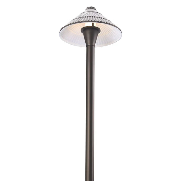 Ironsmith Lighting classic umbrella path light in antique bronze brass, view 5