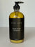 Organic Botanical Hand Soap in a 16oz glass jar on a bathroom vanity
