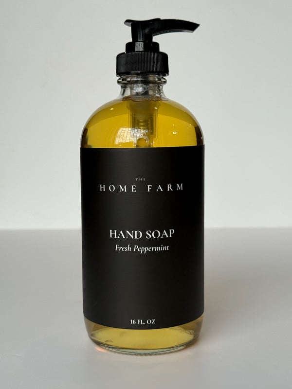 Sustainable zero-waste hand soap setup in a modern home
