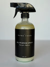 Sustainable all-purpose cleaning spray in a modern glass bottle