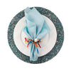 Chouchou Touch green linen dinner napkins, set of 4, view 2