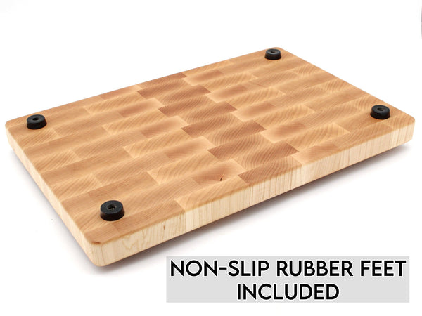 Refine Kitchenware end grain walnut butcher block cutting board, view 7