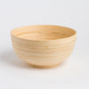 Large Wooden bowl on a white background