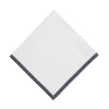 Chouchou Touch linen napkins with silver velvet borders, set of 4, view 3