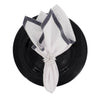 Chouchou Touch linen napkins with silver velvet borders, set of 4, view 6