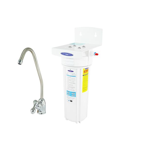 Crystal Quest SMART under-sink water filter system with faucet