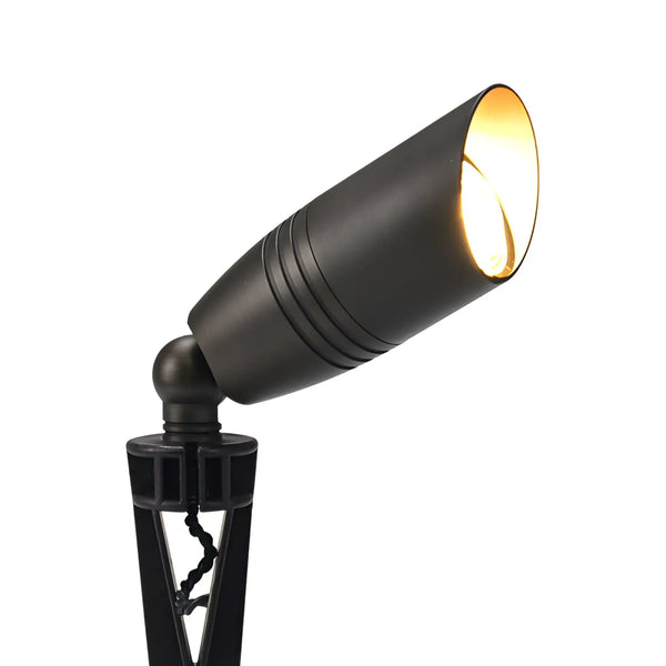 Ironsmith Lighting adjustable brass landscape spotlight