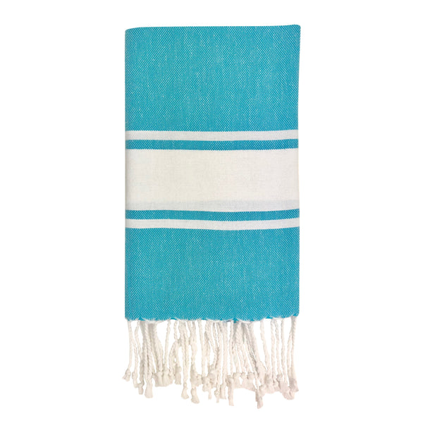 Essential Stripe Turkish Hand Towel | Eco-Luxury | GenTree Home