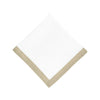 Chouchou Touch white linen napkins with sparkle borders, set of 4, view 5
