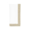 Chouchou Touch white linen napkins with sparkle borders, set of 4, view 6