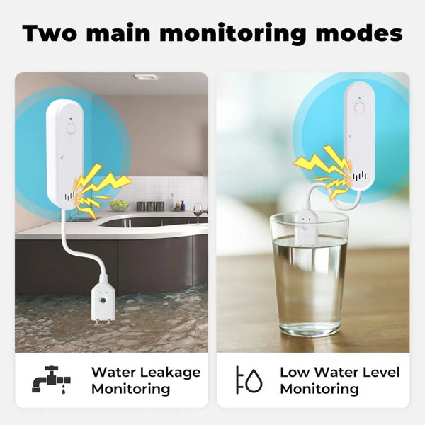 Wi-Fi water leak and water level sensor with alarm, view 6
