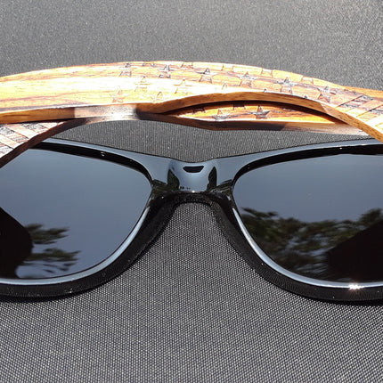 Zebrawood Sunglasses | Handcrafted Polarized Wood Shades | GenTree Home