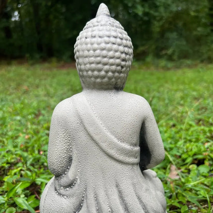 Meditating Buddha Statue | Handcrafted Concrete Decor | GenTree Home
