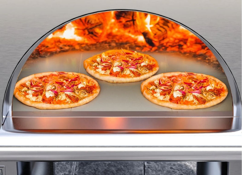 <p>3 x 7" pizza cook surface</p>